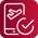 Icon_ Red_ Plane Boarding Pass Smartphone Check Streamline Streamline Light 3.0
